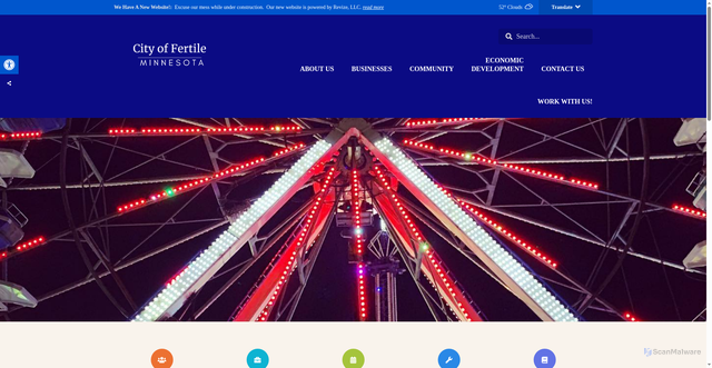 Security scan screenshot of https://fertilemn.gov/