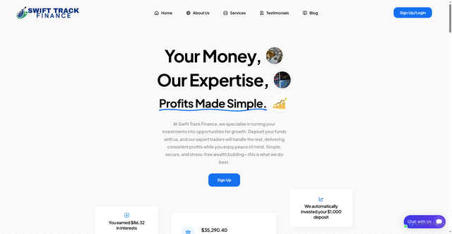 Security scan screenshot of https://swifttrackfinance.com/