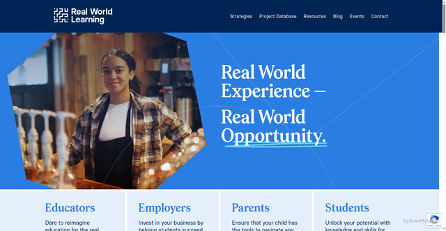Security scan screenshot of https://realworldlearning.org/