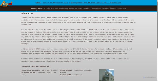 Security scan screenshot of https://emi.u-bordeaux.fr