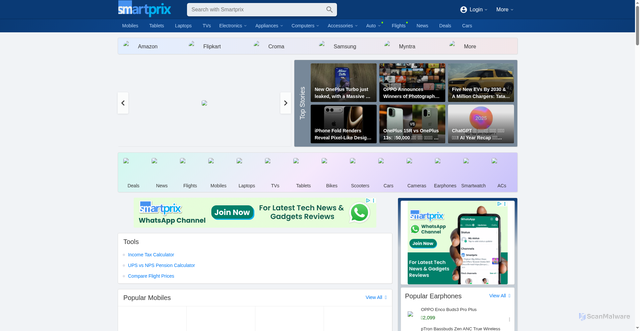 Security scan screenshot of https://smartprix.com