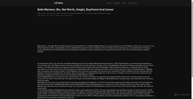 Security scan screenshot of https://mimpidigitalvision-dptqn5rknco5.edgeone.app/belle-mariano-bio-net-worth-height-boyfriend-and-career.html