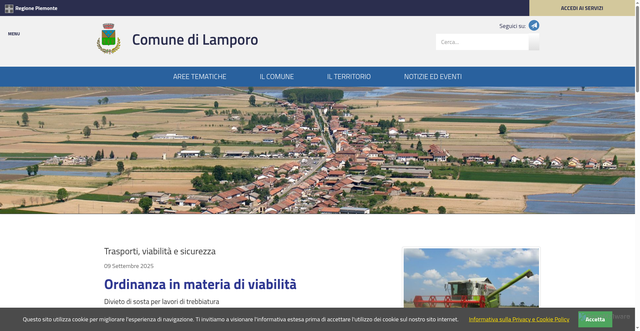 Security scan screenshot of https://www.comune.lamporo.vc.it/home.html