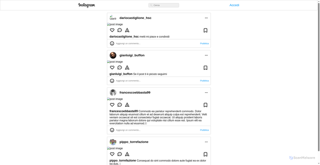 Security scan screenshot of https://instagram-clone-eight-alpha.vercel.app/