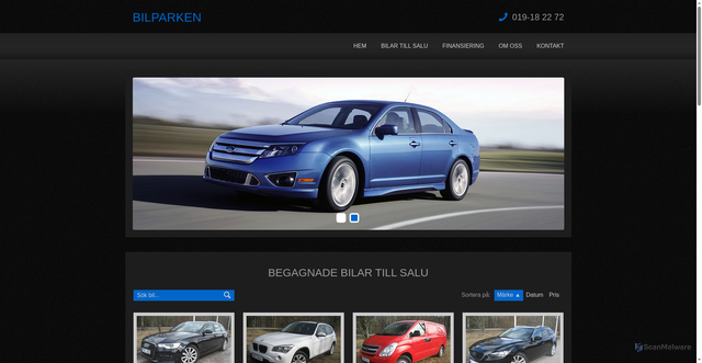 Security scan screenshot of https://bilparken019.se