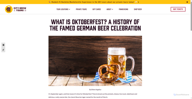 Security scan screenshot of https://www.citybrewtours.com/blog/what-is-oktoberfest-history-of-oktoberfest-german-beer/