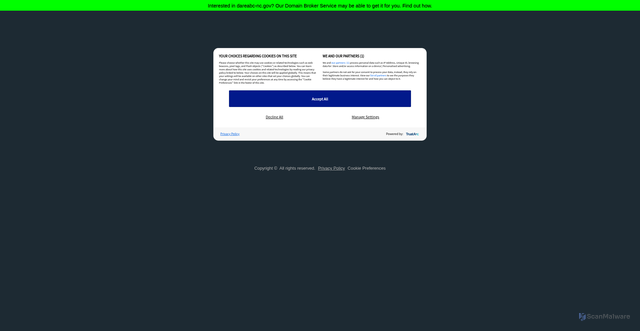 Security scan screenshot of https://dareabc-nc.gov/