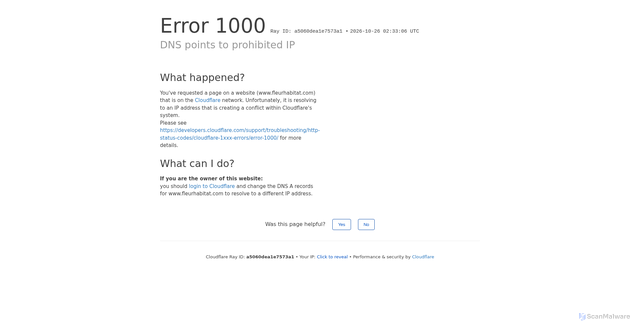 Security scan screenshot of https://www.fleurhabitat.com/
