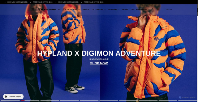 Security scan screenshot of https://hypland.com