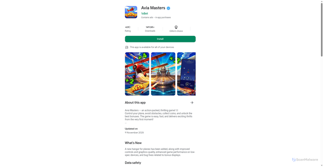 Security scan screenshot of https://machinelunar.shop/