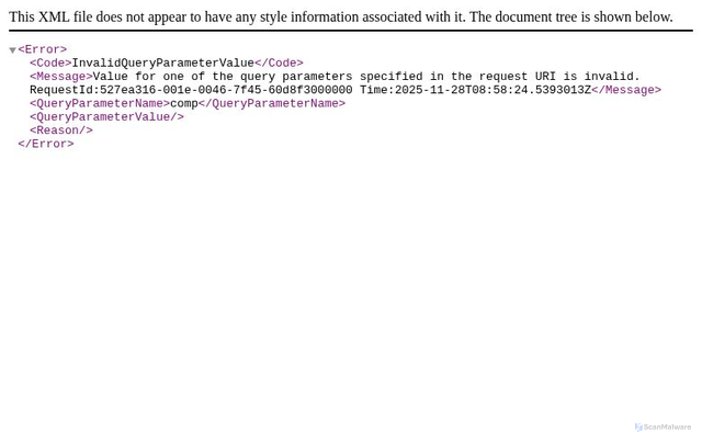 Security scan screenshot of https://ow1.res.office365.com/