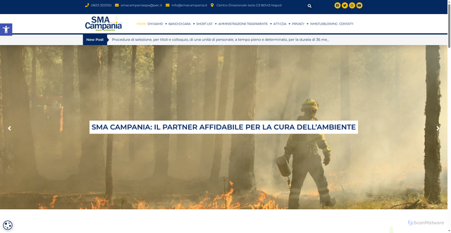Security scan screenshot of https://www.smacampania.info/