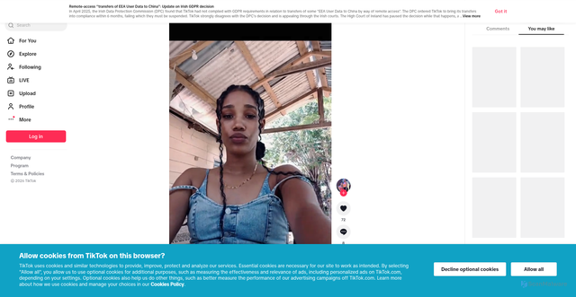 Security scan screenshot of https://www.tiktok.com/@neroleis/video/7647238442576907541?_r=1&_t=ZS-97238wslMu5