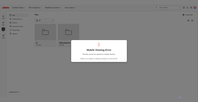 Security scan screenshot of https://us09webzoominterview.com/adobe/acrobat/Android/