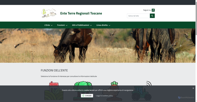 Security scan screenshot of http://open.toscana.it/web/terre-di-toscana