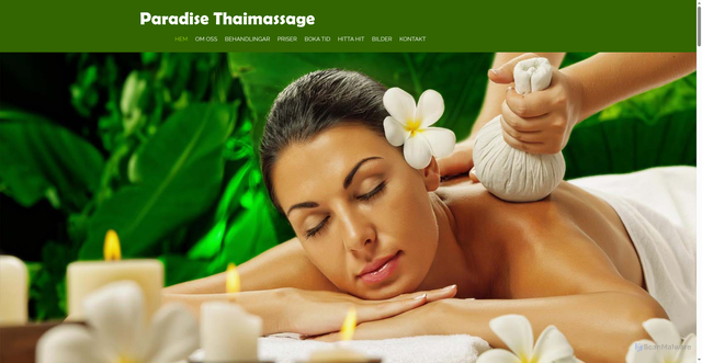 Security scan screenshot of https://paradisemassage.se