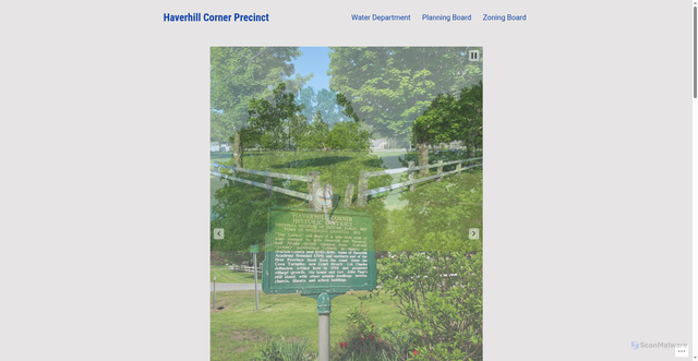 Security scan screenshot of https://haverhillcorner-nh.gov/