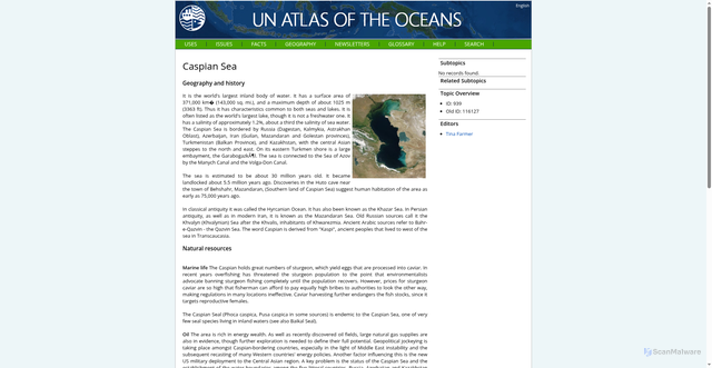 Security scan screenshot of https://www.oceansatlas.org/subtopic/en/c/939/