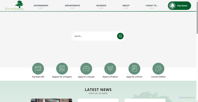 Security scan screenshot of https://www.sjc.utah.gov/