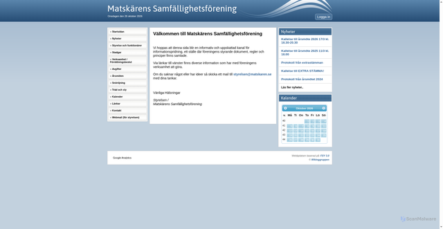 Security scan screenshot of https://matskaren.se