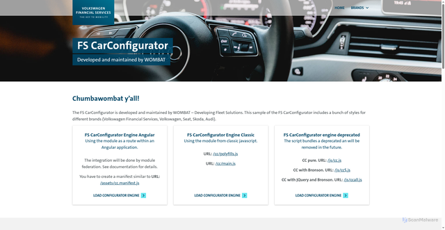 Security scan screenshot of https://dsm-configurator-prelive.vwfs.com