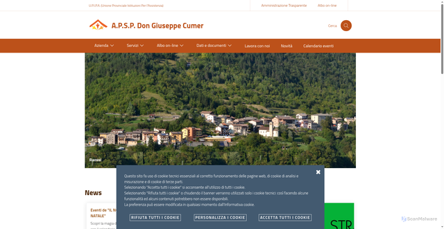 Security scan screenshot of https://www.apspvallarsa.it/