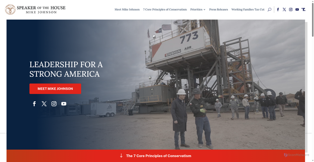 Security scan screenshot of https://www.speaker.gov/