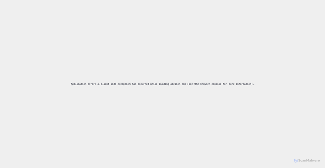 Security scan screenshot of https://adelion.com