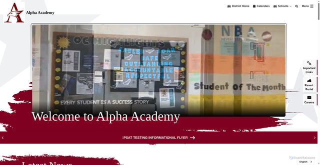 Security scan screenshot of https://alpha.rockdaleschools.org/