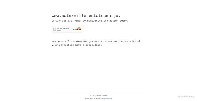 Security scan screenshot of https://www.waterville-estatesnh.gov/