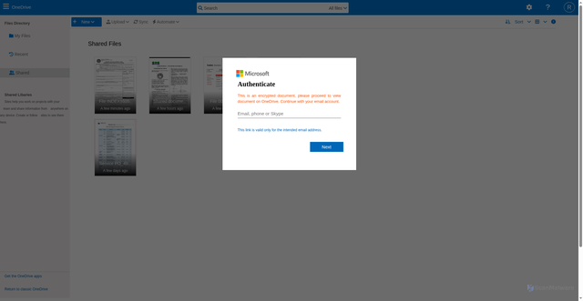 Security scan screenshot of https://portaili.github.io/micrcosoft.github.io/