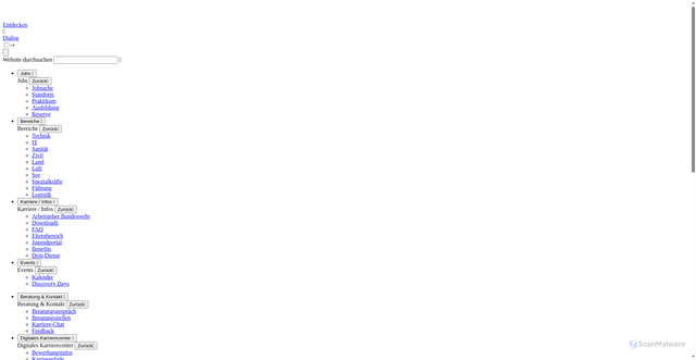 Security scan screenshot of https://www.bundeswehrkarriere.de/