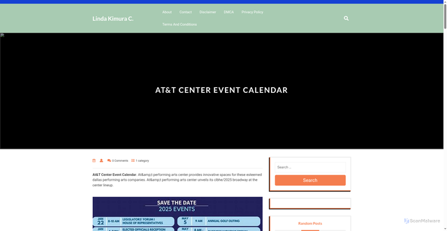 Security scan screenshot of https://lindakimurac.pages.dev/lktx-att-center-event-calendar-clbhe/