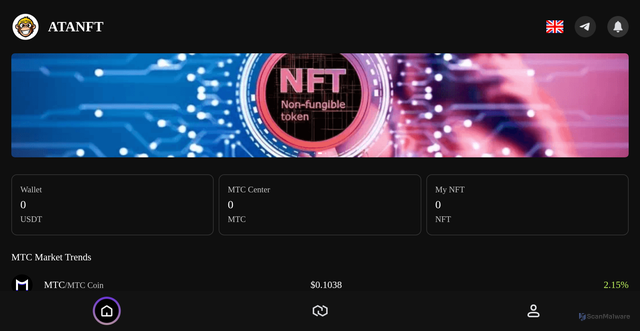 Security scan screenshot of https://atanfts.com/