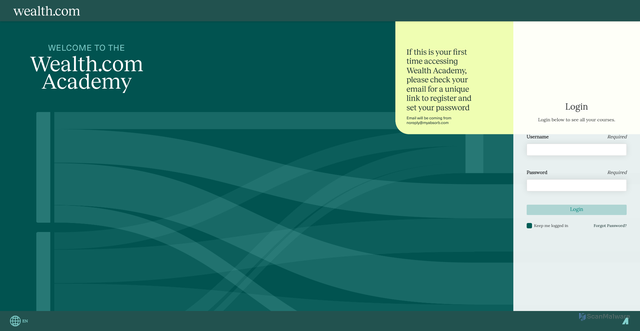 Security scan screenshot of https://wealth.myabsorb.com