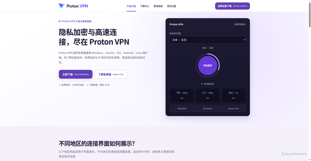 Security scan screenshot of https://proton-vpns.com.cn/