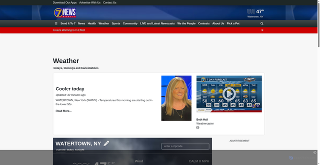 Security scan screenshot of https://www.wwnytv.com/weather/