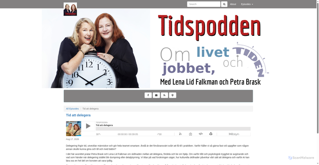 Security scan screenshot of https://tidspodden.libsyn.com/tid-att-delegera