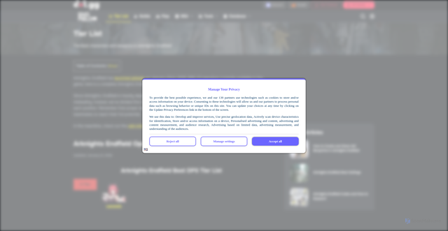 Security scan screenshot of https://endfield.gg/tier-list/