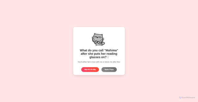 Security scan screenshot of https://mahima-ar-raha-hai-rhn73824ax.edgeone.dev/Mahima.html