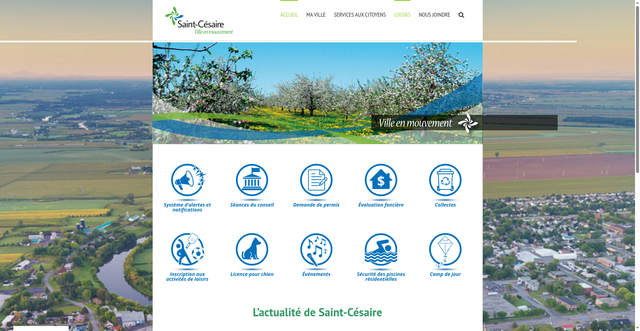 Security scan screenshot of https://villesaintcesaire.com