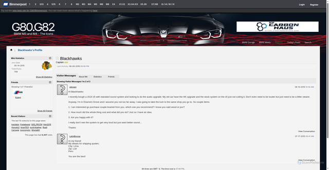 Security scan screenshot of https://g80.bimmerpost.com/fr/forums/member.php?userid=275726
