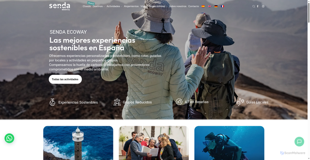 Security scan screenshot of https://sendaecoway.com