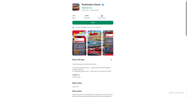 Security scan screenshot of https://inspirationcinder.shop/
