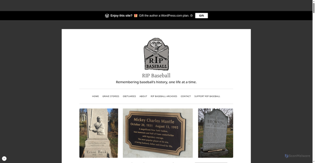 Security scan screenshot of https://ripbaseball.com/2025/01/19/obituary-bob-uecker-1934-2025/