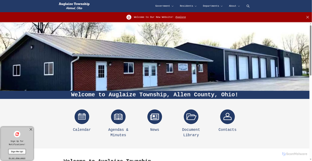 Security scan screenshot of https://auglaizetwpallencooh.gov/