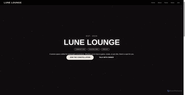 Security scan screenshot of https://lune-lounge-test-7cssbw037p.edgeone.app/