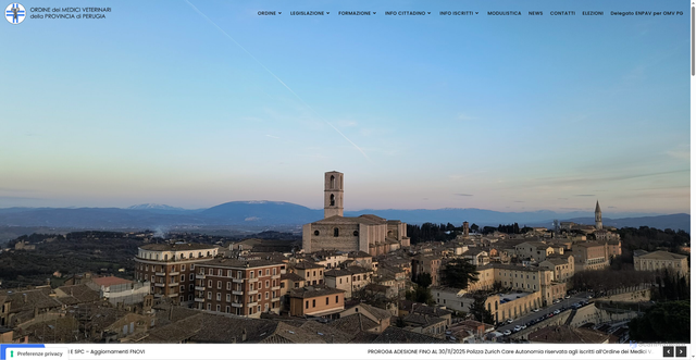 Security scan screenshot of https://ordineveterinari.pg.it/