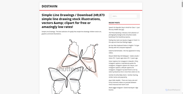 Security scan screenshot of https://nivatsod.pages.dev/posts/simple-line-drawings/