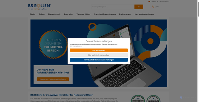 Security scan screenshot of https://bs-rollen.com